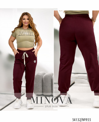 Брюки №955-бургунді_minova_7