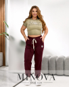 Брюки №955-бургунди