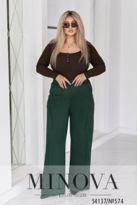 Брюки №574-смарагдовый