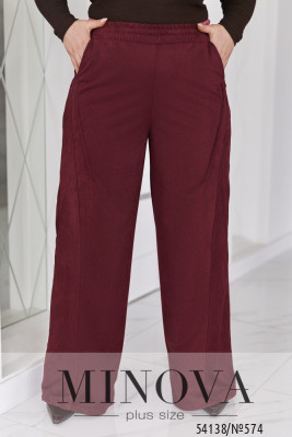Брюки №574-бургунді_minova_5
