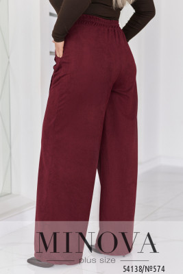 Брюки №574-бургунді_minova_6