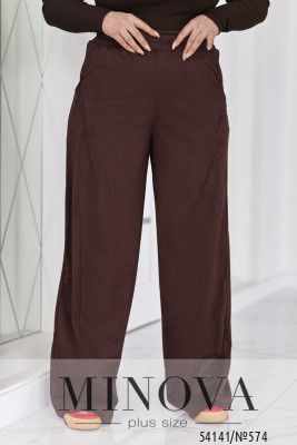 Брюки №574-шоколадний_minova_5