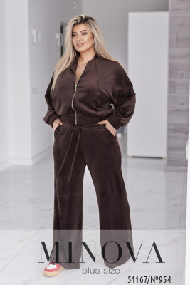 Спортивний костюм №954-шоколадний