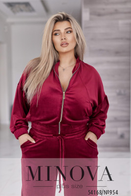 Спортивний костюм №954-бордо_minova_6