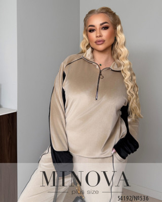 Спортивний костюм №536-бежевий_minova_5