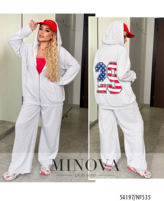 Спортивний костюм №535-світло-сірий_minova_7