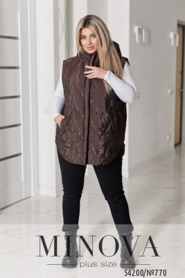 Жилет №770-шоколадний