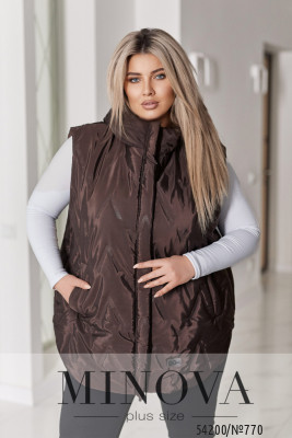 Жилет №770-шоколадний_minova_5