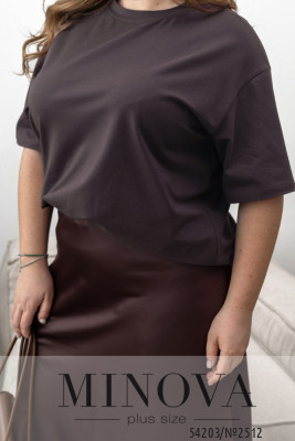 Футболка №2512-шоколадний_minova_6