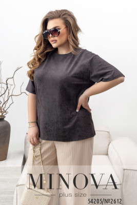 Футболка №2612-шоколадний_minova_5