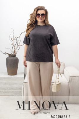 Футболка №2612-шоколадний