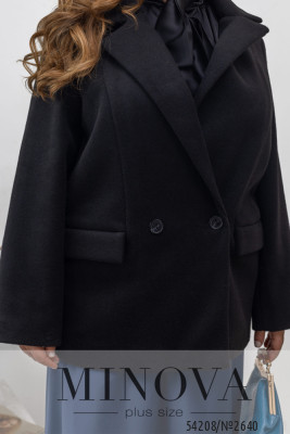 Піджак-пальто №2640-чорний_minova_6