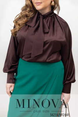 Блуза №2641-шоколадний_minova_6