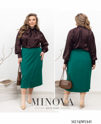 Блуза №2641-шоколадний_minova_7