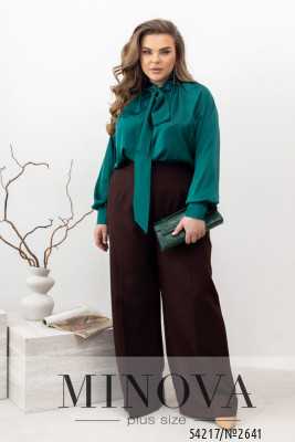 Блуза №2641-зеленый