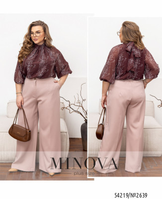 Блуза №2639-шоколадний_minova_7