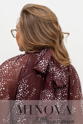 Блуза №2639-шоколадний_minova_6