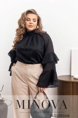 Блуза №2644-чорний_minova_5