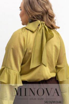 Блуза №2644-оливка_minova_6