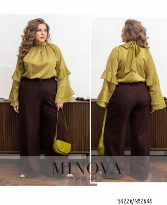 Блуза №2644-оливка_minova_7