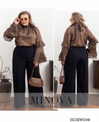 Блуза №2644-шоколадний_minova_7