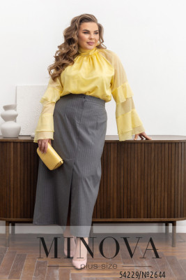 Блуза №2644-желтый