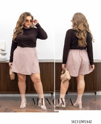 Спідниця-шорти №2642-бежевий_minova_7