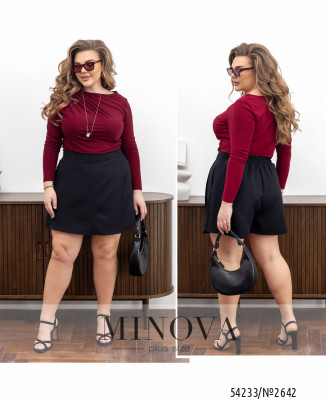 Спідниця-шорти №2642-чорний_minova_7