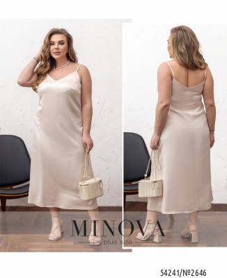 Сукня №2646-світло-бежевий_minova_7
