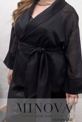 Накидка №2645-чорний_minova_6