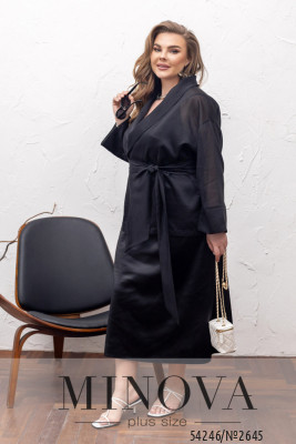 Накидка №2645-чорний_minova_5