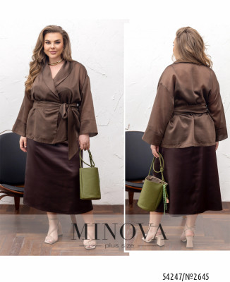 Накидка №2645-шоколадний_minova_7