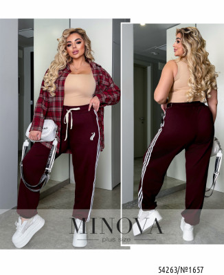 Брюки №1657-бургунди_minova_7