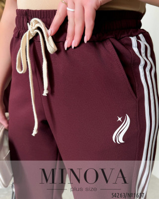 Брюки №1657-бургунди_minova_6