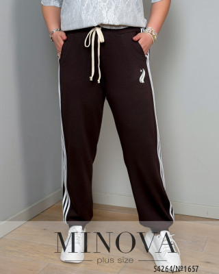 Брюки №1657-шоколад