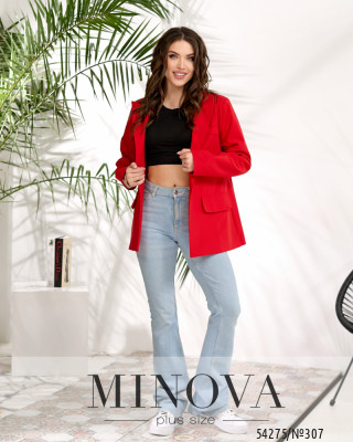 Пиджак №307-красный