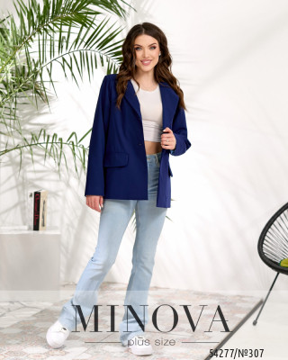Пиджак №307-синий