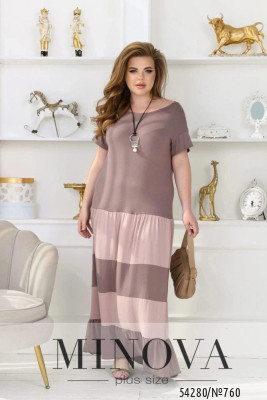 Сукня №760-мокко-бежевий