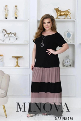 Сукня №760-чорний-мокко_minova_5