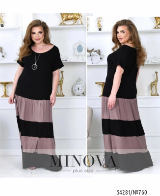 Сукня №760-чорний-мокко_minova_7