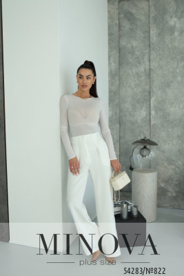 Брюки №822-молочный