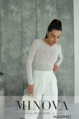 Брюки №822-молочний_minova_6