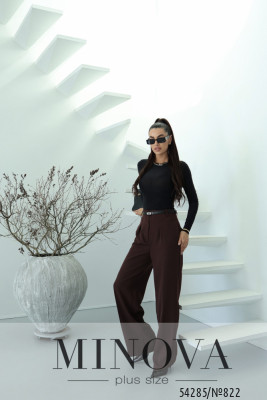 Брюки №822-шоколадный