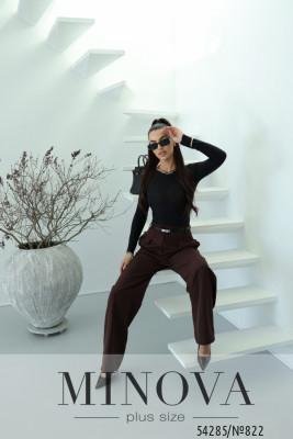 Брюки №822-шоколадний_minova_5