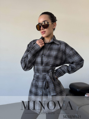 Сорочка №821-сірий_minova_5