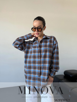 Сорочка №821-шоколадний-блакитний_minova_5