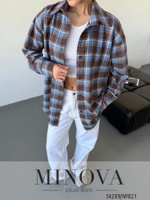 Сорочка №821-шоколадний-блакитний_minova_6