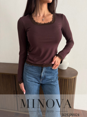 Кофточка №826-шоколадний_minova_6