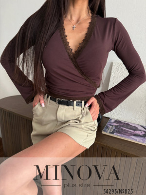 Кофточка №825-шоколадний_minova_6