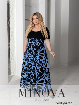 Сукня №712-чорний-блакитний_minova_5